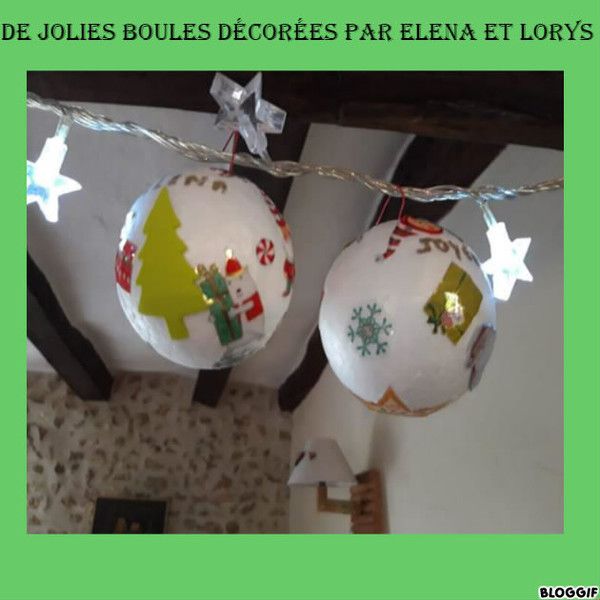 boules de noël 2018